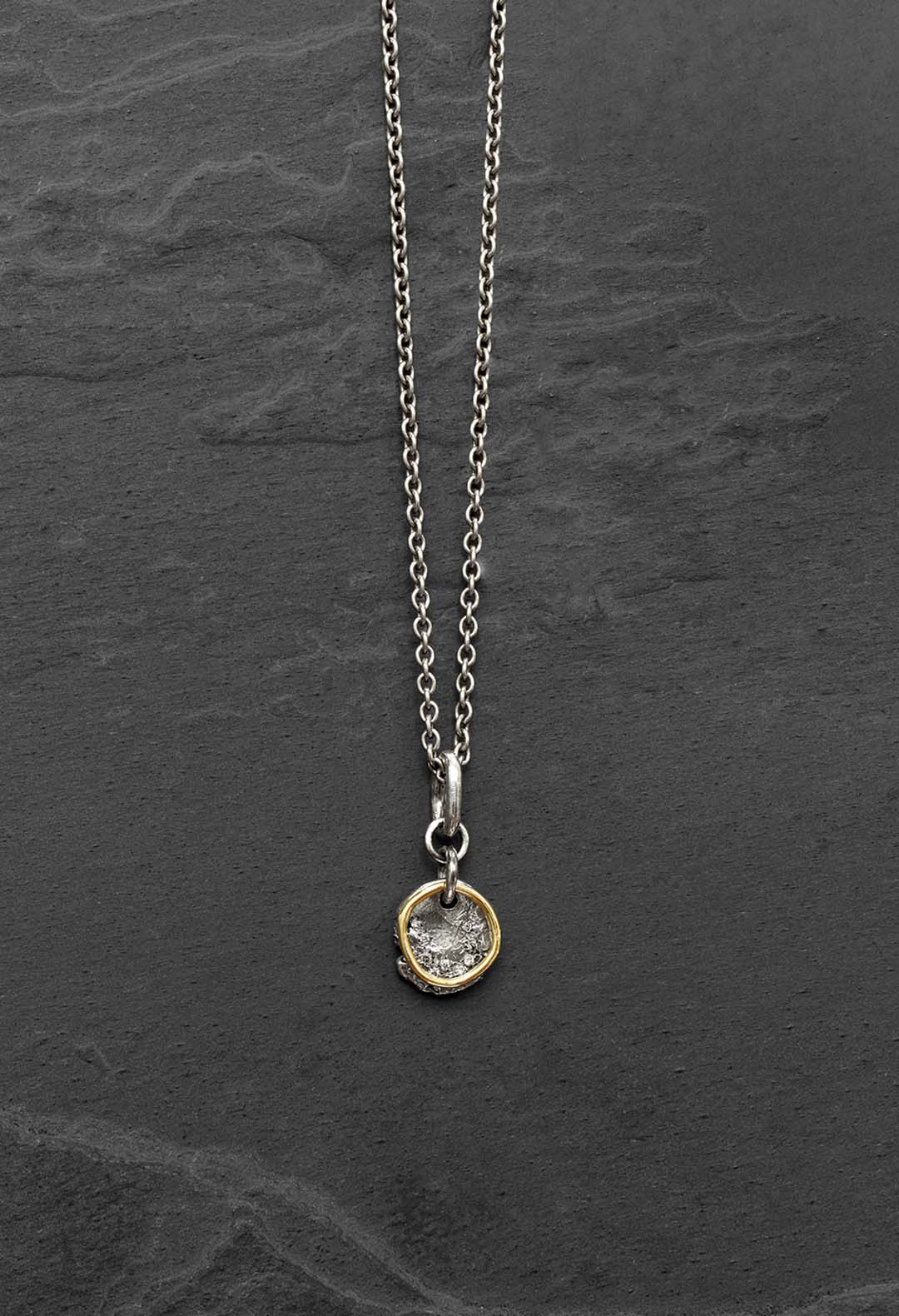 Pendent gold ring necklace