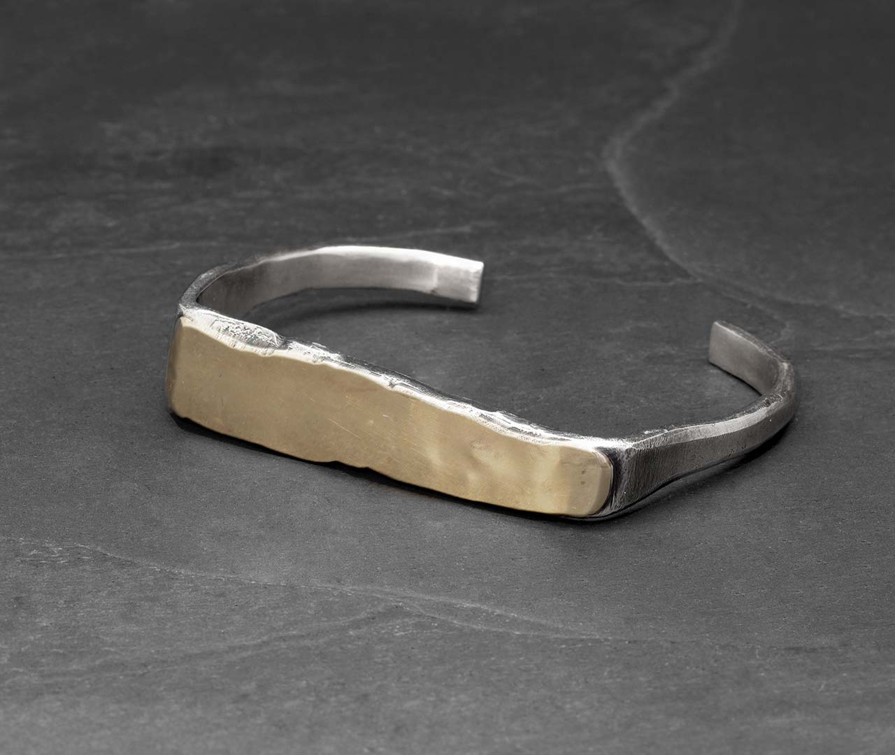 Small gold plate bangle