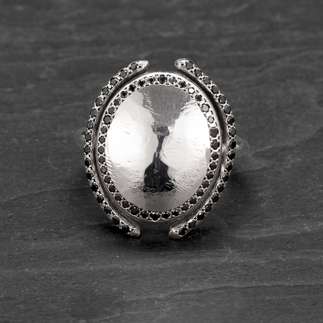 Silver arion ring