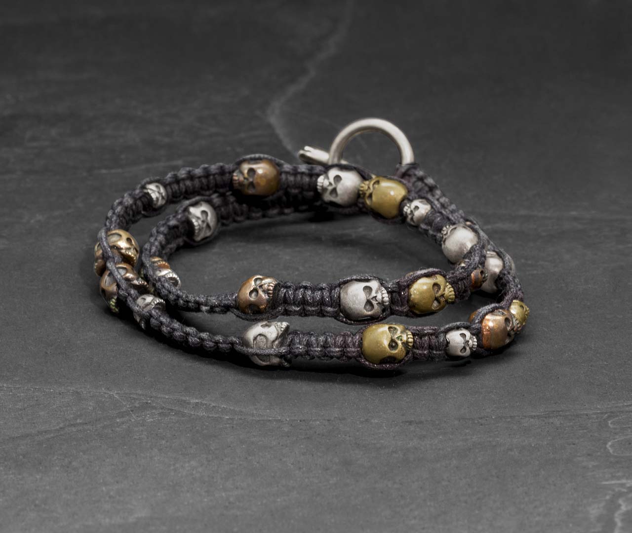 Skull bead bracelet