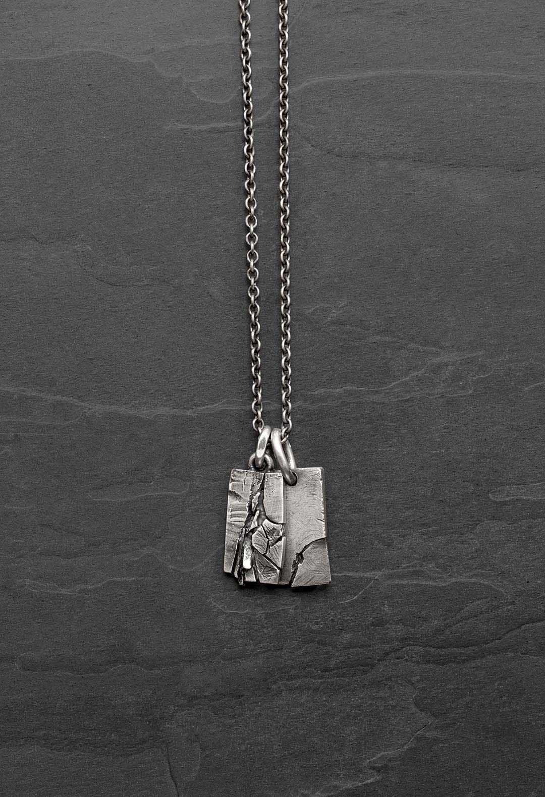 Fractured pendents necklace