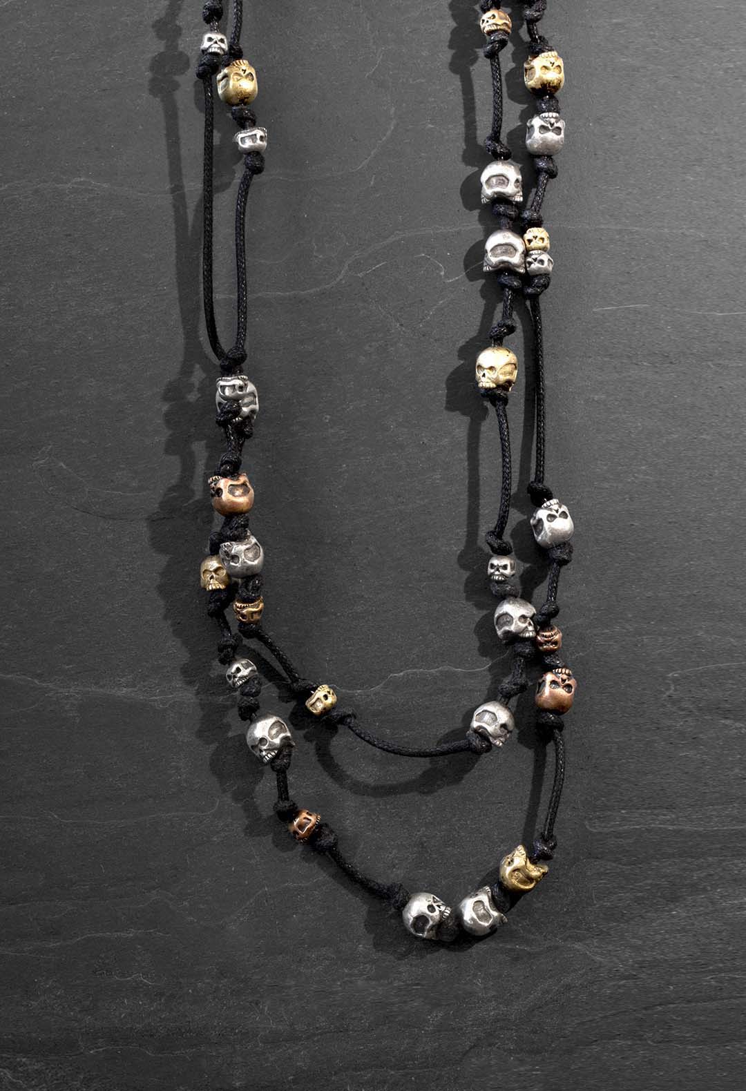 Skull bead necklace